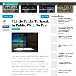 7 Little Tricks To Speak In Public