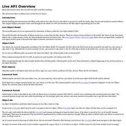 Live API Overview Reference