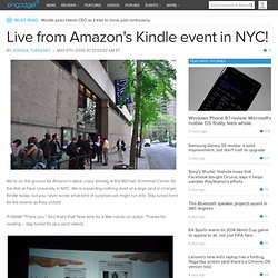 Live from Amazon's Kindle event in NYC!