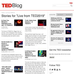 Highlights from Day 1 of TED2019
