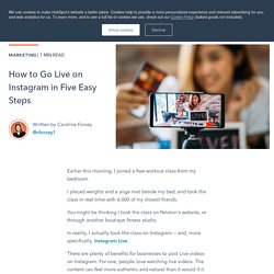How to Go Live on Instagram in Five Easy Steps
