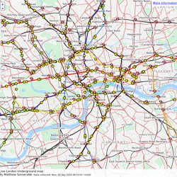 trains: london underground live map