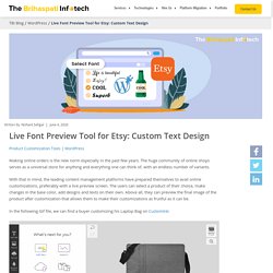 Live Font Preview Tool for Etsy: Custom Text Design