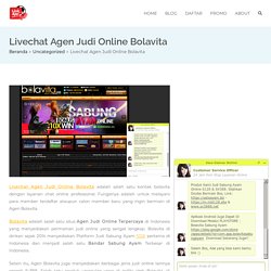 Livechat Agen Judi Online Bolavita - WA Bolavita - LinkAja88