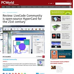 Review: LiveCode Community is open-source HyperCard for the 21st century