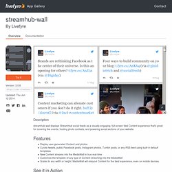 App Gallery - streamhub-wall by Livefyre