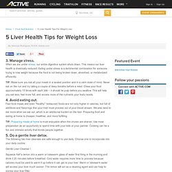5 Liver Health Tips for Weight Loss