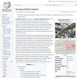 Liverpool Street station