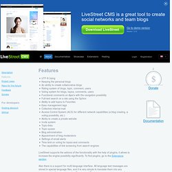 LiveStreet CMS - free social network engine