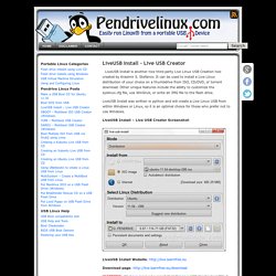 LiveUSB Install – Live USB Creator
