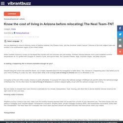 Know the cost of living in Arizona before relocating