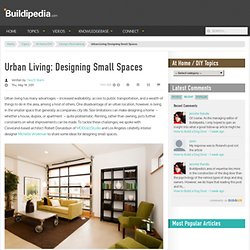 Urban Living: Designing Small Spaces