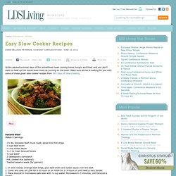 Easy Slow Cooker Recipes