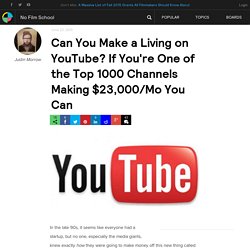 Can You Make a Living on YouTube? If You're One of the Top 1000 Channels Making $23,000/Mo You Can