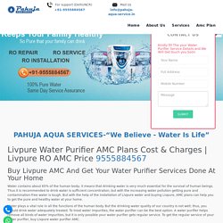 Livpure Water Purifier AMC Plans Cost & Charges