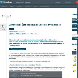 Livre blanc : État des lieux de la social TV en France