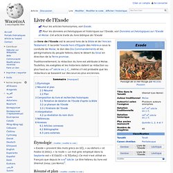 Livre de l'Exode