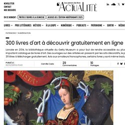 300 livres d'art à découvrir gratuitement en ligne