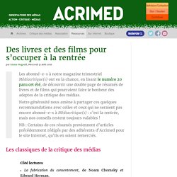 Des livres et des films pour s'occuper à la rentrée