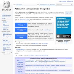 Wikipédia - Livret de bienvenue