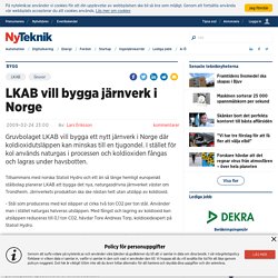 LKAB vill bygga järnverk i Norge