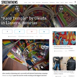 "Kaos Temple" by Okuda in Llanera, Asturias - StreetArtNews