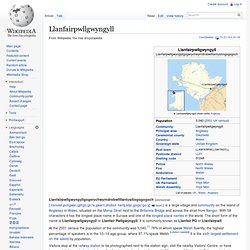 Llanfairpwllgwyngyll - Wikipedia, the free encyclopedia - StumbleUpon