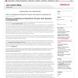 How to Loadbalance GlassFish Cluster with Apache Loadbalancer (Jan Luehe's Blog)