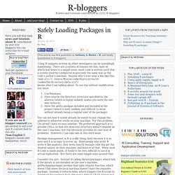 Safely Loading Packages in R