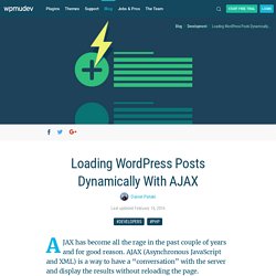 Loading WordPress Posts Dynamically With AJAX