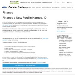 Auto Financing in Nampa, ID