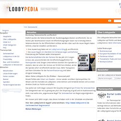 Hauptseite – Lobbypedia