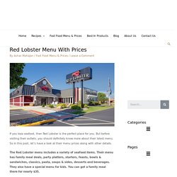 Red Lobster Menu Prices [Updated 2021]