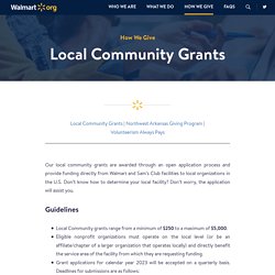 Local Community Grants
