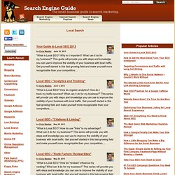 Local Search - Search Engine Guide Blog