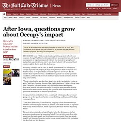 After Iowa, questions grow about Occupy’s impact