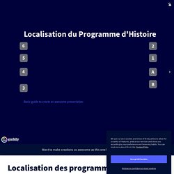Localisation des programmes scolaires by Camille Dietrich on Genially