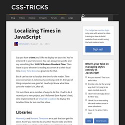 Localizing Times in JavaScript