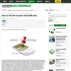 How to find the location with GSM cells