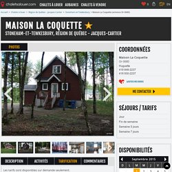 Location du Chalet "Maison La Coquette" à Stoneham-et-Tewkesbury, Région de Québec - Jacques-Cartier, Québec, Canada - Or-0680 - Maison La Coquette