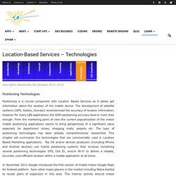 Location-Based Services - Technologies