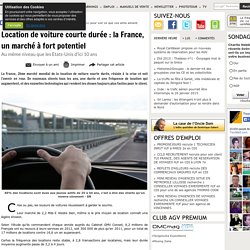 Location de voiture courte durée : la France, un marché à fort potentiel