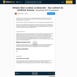 Details über Locken Lockenstab - Das solltest du wirklich wissen PowerPoint Presentation - ID:9881664