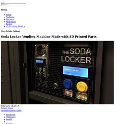 Soda Locker Vending Machine Made with 3D Printed Parts