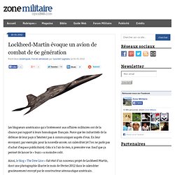 Lockheed-Martin évoque un avion de combat de 6e génération