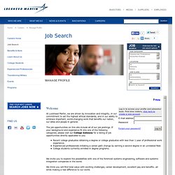 Lockheed Martin Job Search