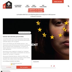 Logement en Europe : la jeunesse en danger ! / Fondation Abbé Pierre, juin 2021