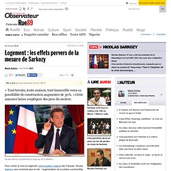 Logement : les effets pervers de la mesure de Sarkozy