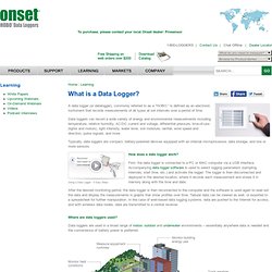 What Is A Data Logger: Definition, Uses & Types - Onset