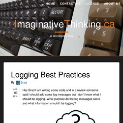 Logging Best Practices